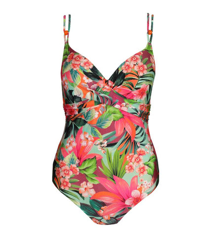 Marie Jo Swim unterlegtes tiefdek Badeanzug Norma Jeanne tropical sunset