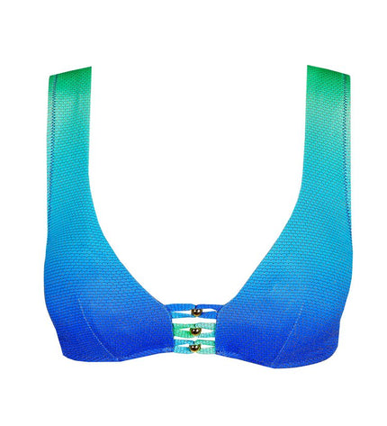 Marie Jo Swim Triangel Bikini Top unterlegt Nusa Dua seascape
