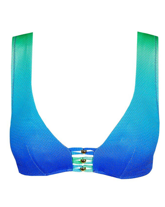 Marie Jo Swim Triangel Bikini Top unterlegt Nusa Dua seascape