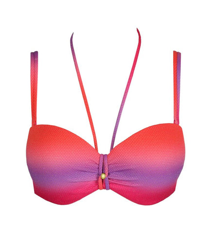 Marie Jo Swim unterlegter Bikini trägerlos Nusa Dua spectral
