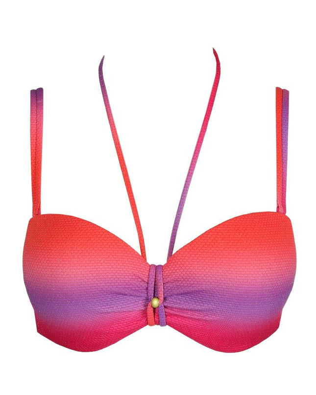 Marie Jo Swim unterlegter Bikini trägerlos Nusa Dua spectral