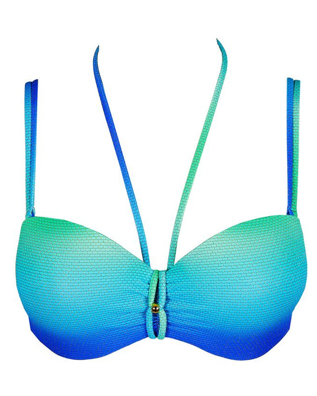 Marie Jo Swim unterlegter Bikini Trägerlos Nusa Dua seascape