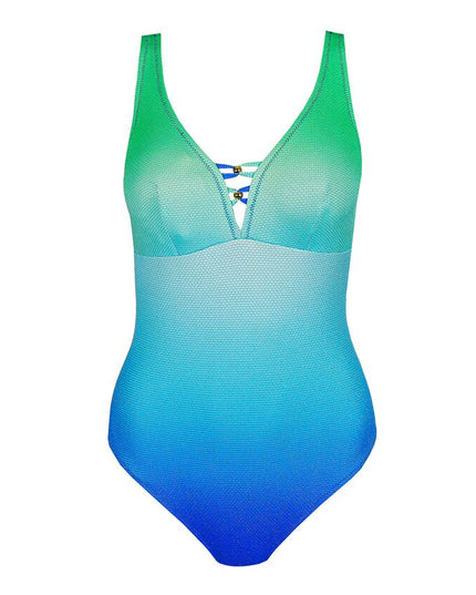Marie Jo Swim unterlegter Badeanzug Triangel Nusa Dua seascape