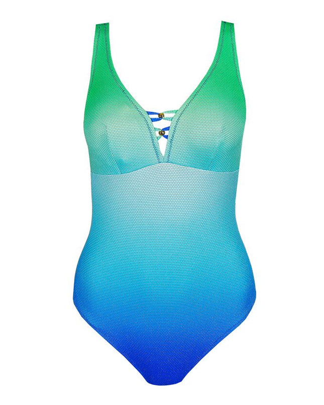 Marie Jo Swim unterlegter Badeanzug Triangel Nusa Dua seascape
