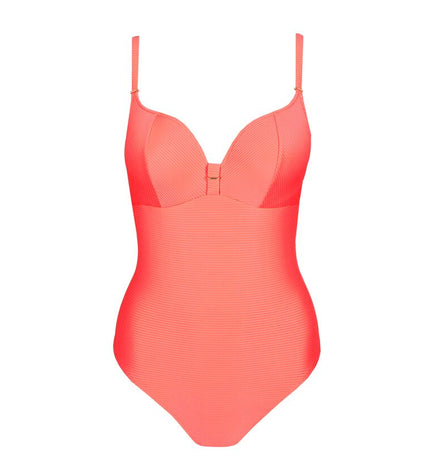 Marie Jo Swim Unterlegter Badeanzug Herzform Cassie neon fiesta