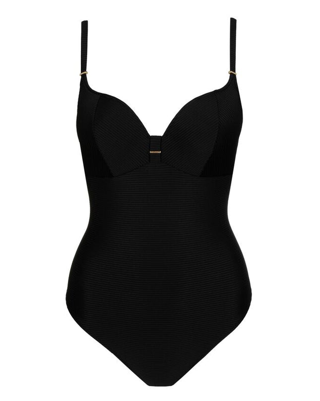 Marie Jo Swim Unterlegter Badeanzug Herzform Cassie schwarz