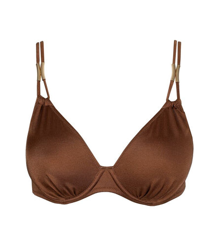 Marie Jo Swim unterlegter Bikini Herzform mit Bügel Hello sunset sepia