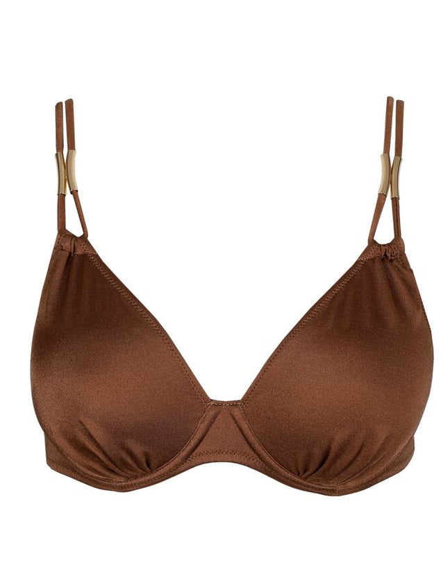 Marie Jo Swim unterlegter Bikini Herzform mit Bügel Hello sunset sepia