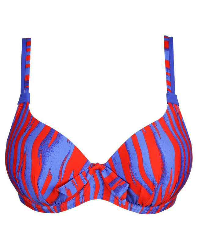 Prima Donna Swim unterlegter Bikini Herzform Skudai wild stripes