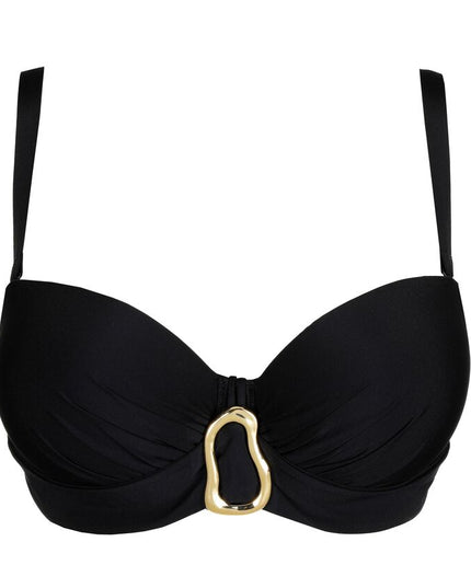 Prima Donna Swim unterlegter Bikini mit Bügel Trägerlos Uvita schwarz