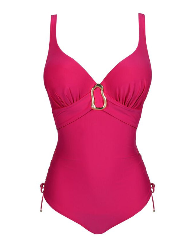 Prima Donna Swim Tiefdekolletierter Badeanzug Uvita deep magenta