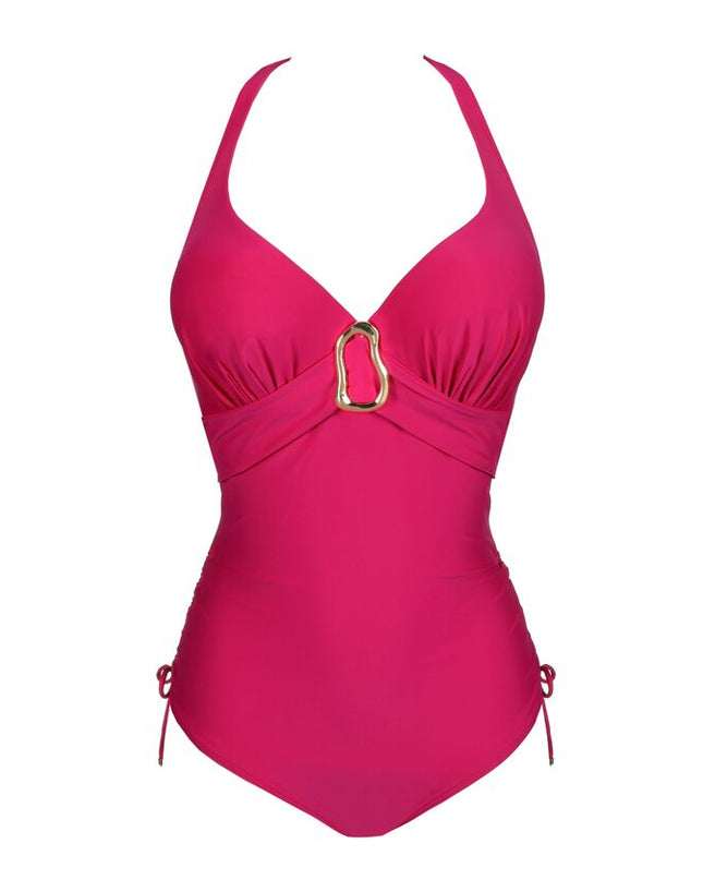 Prima Donna Swim Tiefdekolletierter Badeanzug Uvita deep magenta