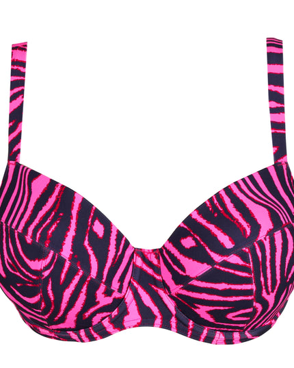 Prima Donna Swim unterlegter Bikini Balconette mit Bügel Malabo hot pink zebra