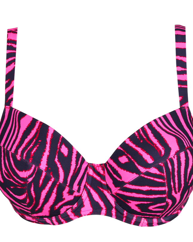 Prima Donna Swim unterlegter Bikini Balconette mit Bügel Malabo hot pink zebra