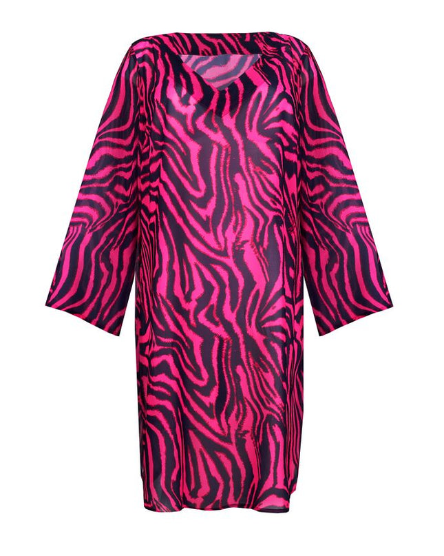 Prima Donna Twist Bademode Kaftan Malabo hot pink zebra