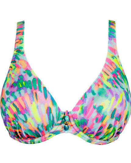 Prima Donna Swim halb unterlegter Bikini Tiefdekoll Douala impressionist summer