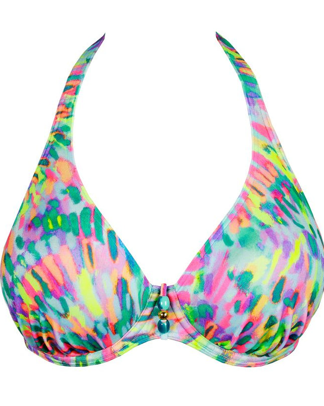 Prima Donna Swim halb unterlegter Bikini Tiefdekoll Douala impressionist summer