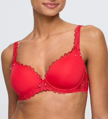 Marie Jo unterlegter BH Herzform Jane true red