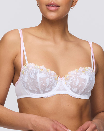 Soutien-gorge balconnet Marie Jo couture verticale Lizelot blanc