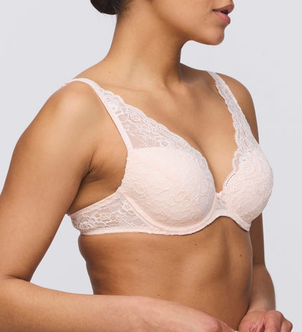Marie Jo soutien-gorge coque décolleté profond Cyrile rose cristal