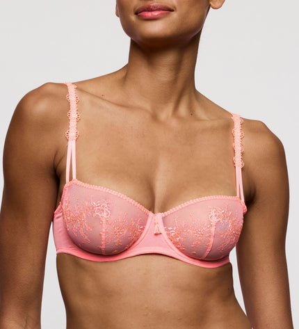 Marie Jo nicht unterlegter Balconette-BH mit Bügel Vertikale Naht Annaelle neon peach