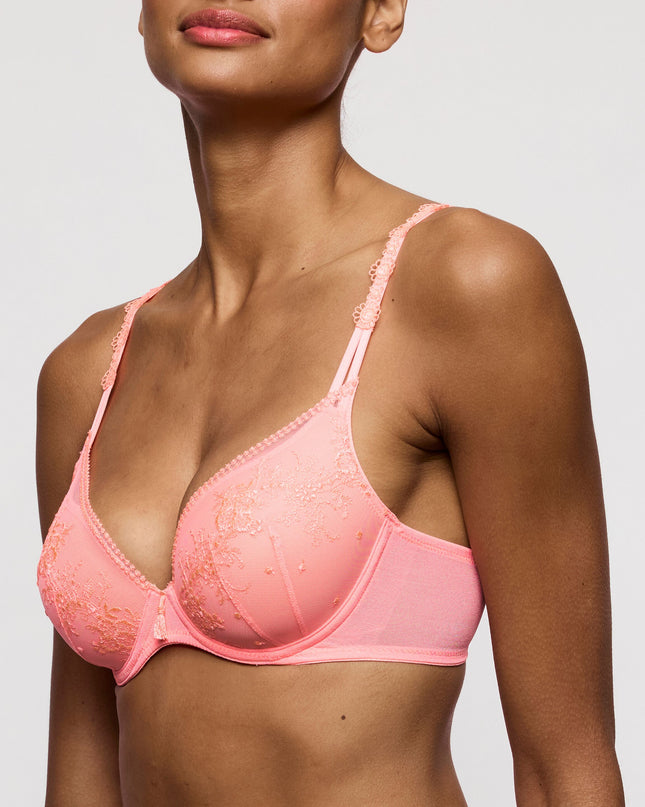 Marie Jo unterlegter BH mit Bügel Herzform Annaelle neon peach