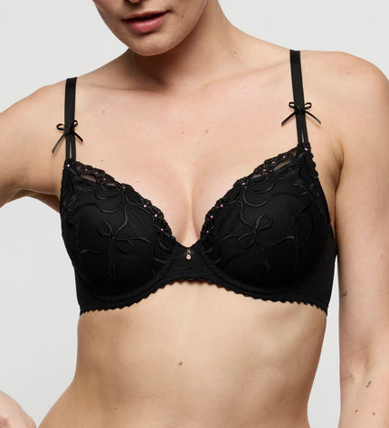 Marie Jo unterlegter BH mit Bügel Herzform Noova schwarz