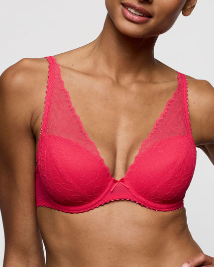 Marie Jo unterlegter BH mit Bügel Tiefdekoll Azelie Himbeere