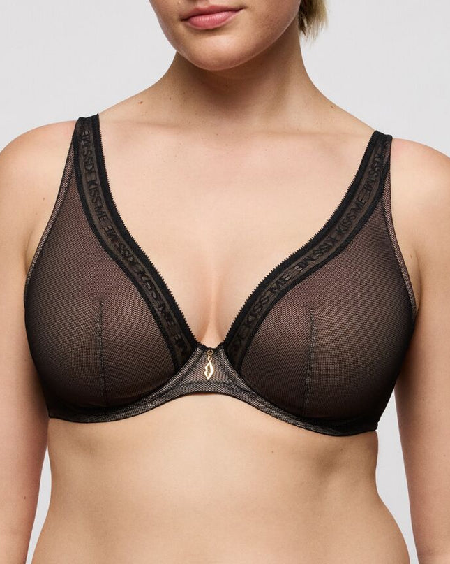 Prima Donna Twist Halb unterlegter BH mit Bügel Tiefdekolletiert Cools schwarz