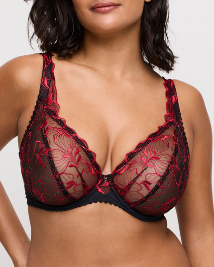 Prima Donna tiefdekolletierter BH springdale black rose