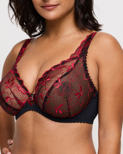 Prima Donna tiefdekolletierter BH springdale black rose