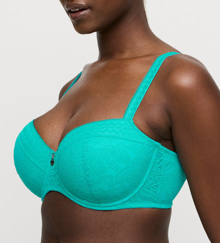 Prima Donna Twist unterlegter BH Balconette Palermo sunny teal