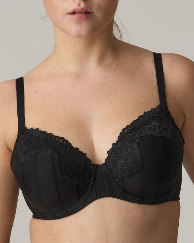 Prima Donna Twist unterlegter BH Herzform Maldives schwarz