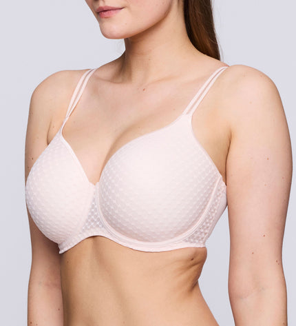 80E / Prima Donna Twist unterlegter BH Herzform Glass Beach crystal pink