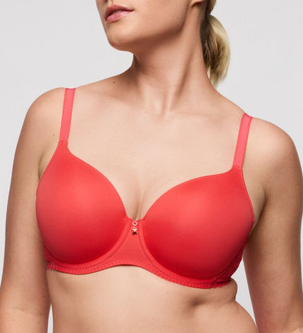 Prima Donna Twist unterlegter BH mit Bügel Herzform Grace Bay Koralle