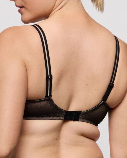 Prima Donna Twist unterlegter BH mit Bügel Herzform Cools schwarz