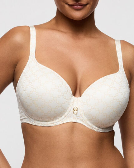 Prima Donna Twist unterlegter BH mit Bügel Herzform Kero natur