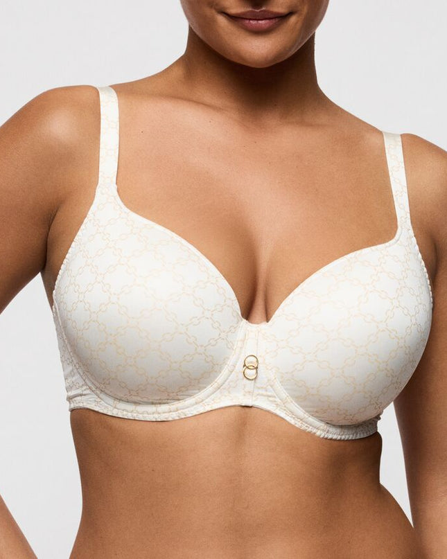 Prima Donna Twist unterlegter BH mit Bügel Herzform Kero natur