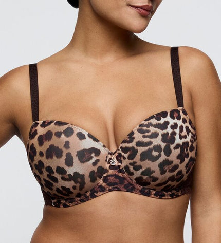 Prima Donna Twist unterlegter BH Balconette Giganni leopard bloom