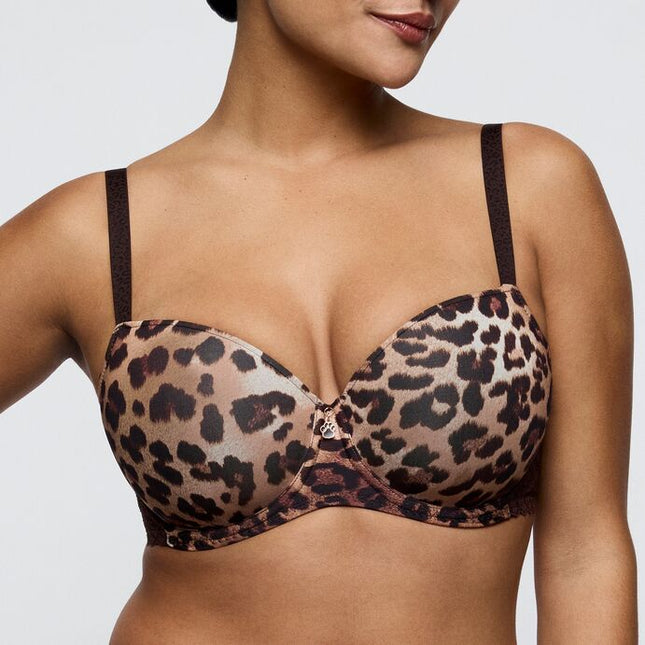 Prima Donna Twist unterlegter BH Balconette Giganni leopard bloom