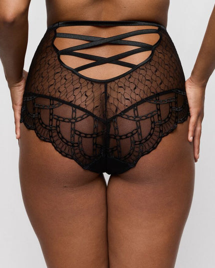 Primadonna Exklusiv Slip mit Schnürung Naica schwarz