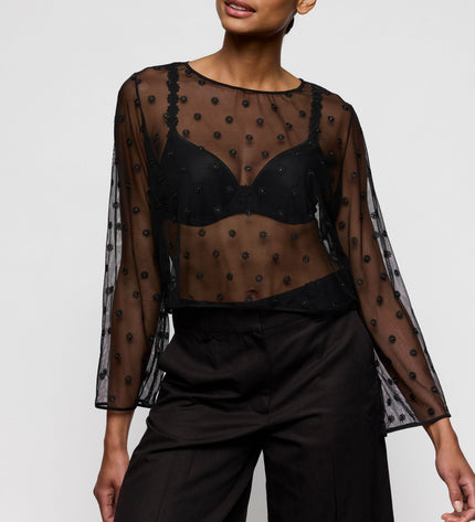Marie Jo Bluse ohne Cup Daisy schwarz