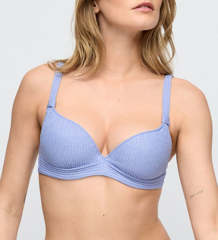 Marie Jo Swim unterlegtes Bikini-Top Tiefdekolletiert Tinjis sparkling dusk