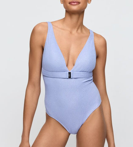 Marie Jo Swim Tiefdekolletierter Badeanzug ohne Bügel Tinjis sparkling dusk