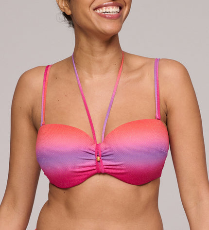 Marie Jo Swim unterlegter Bikini trägerlos Nusa Dua spectral