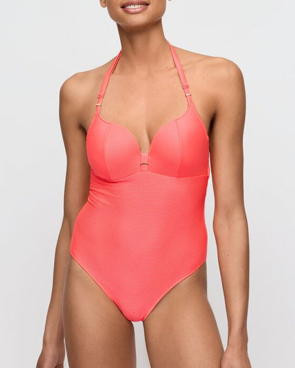 Marie Jo Swim Unterlegter Badeanzug Herzform Cassie neon fiesta