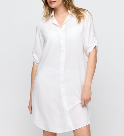 Marie Jo Swim kurzes Strandkleid Taleah weiss