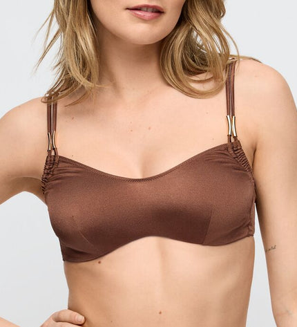 Marie Jo Swim unterlegtes Bikini-Top Exklusiv Hello Sunset sepia