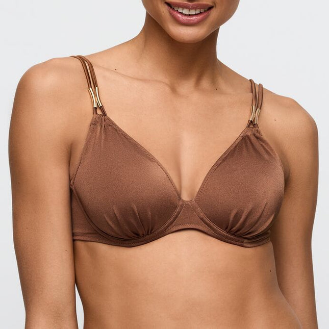 Marie Jo Swim unterlegter Bikini Herzform mit Bügel Hello sunset sepia