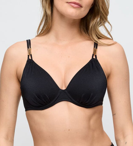 Marie Jo Swim unterlegter Bikini Herzform mit Bügel Hello sunset schwarz